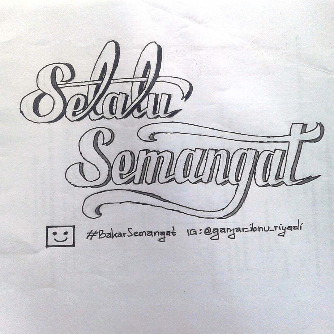 35 Ide Lettering Kata Semangat Personify The Soul