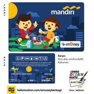 Download 30 Finalis Lomba Desain Kartu Mandiri E Money Tema Berbagi Hellomotion Com